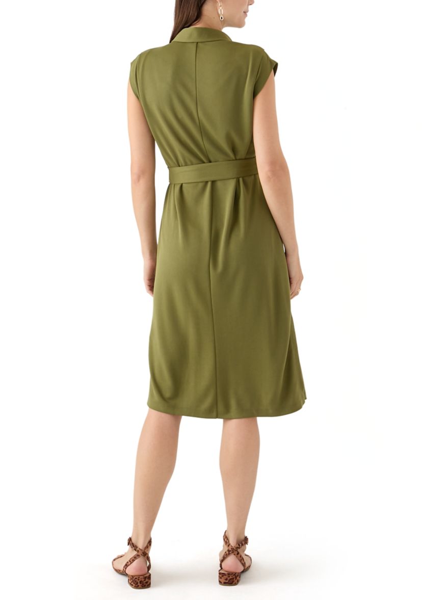 Womens printed Midi Shirt Dress