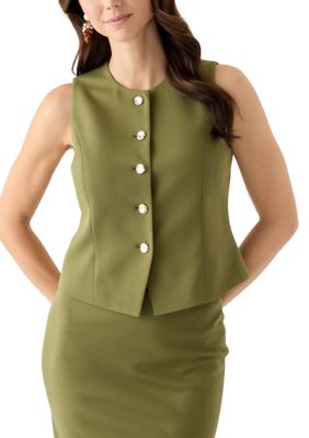 THE LIMITED Women's 5 Button Blazer Vest, Small