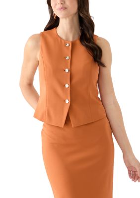 THE LIMITED Women's 5 Button Blazer Vest, X-Large