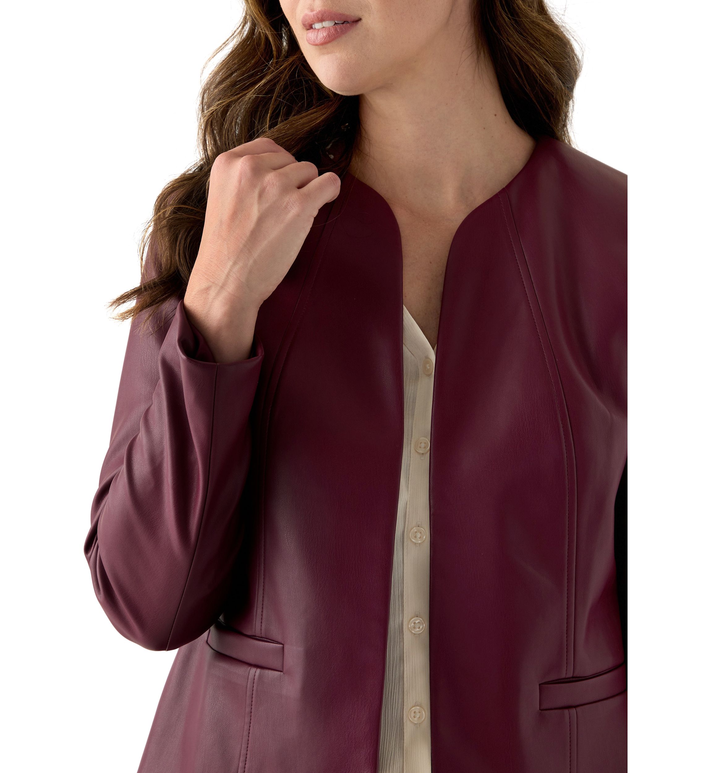 Petite Jacket with Kissing Front 