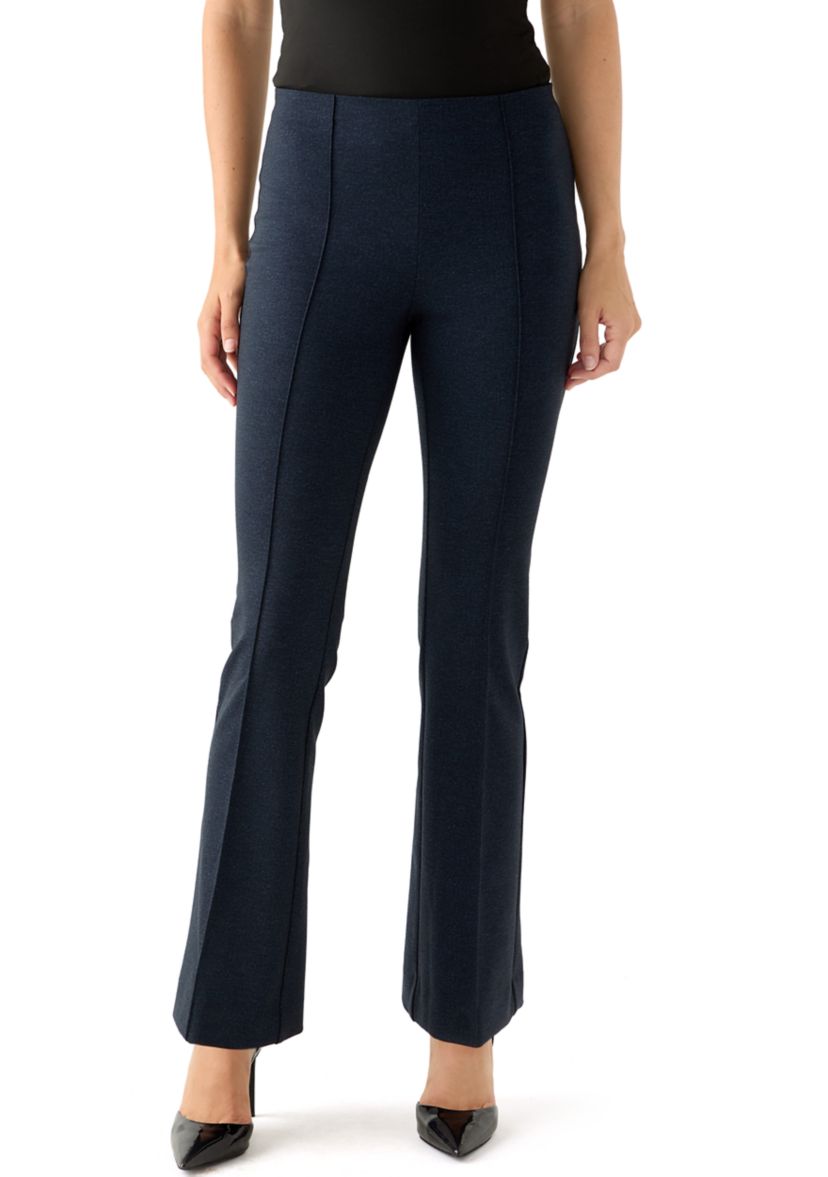 Womens Pull-On Diagonal Pocket Wide Leg Pants