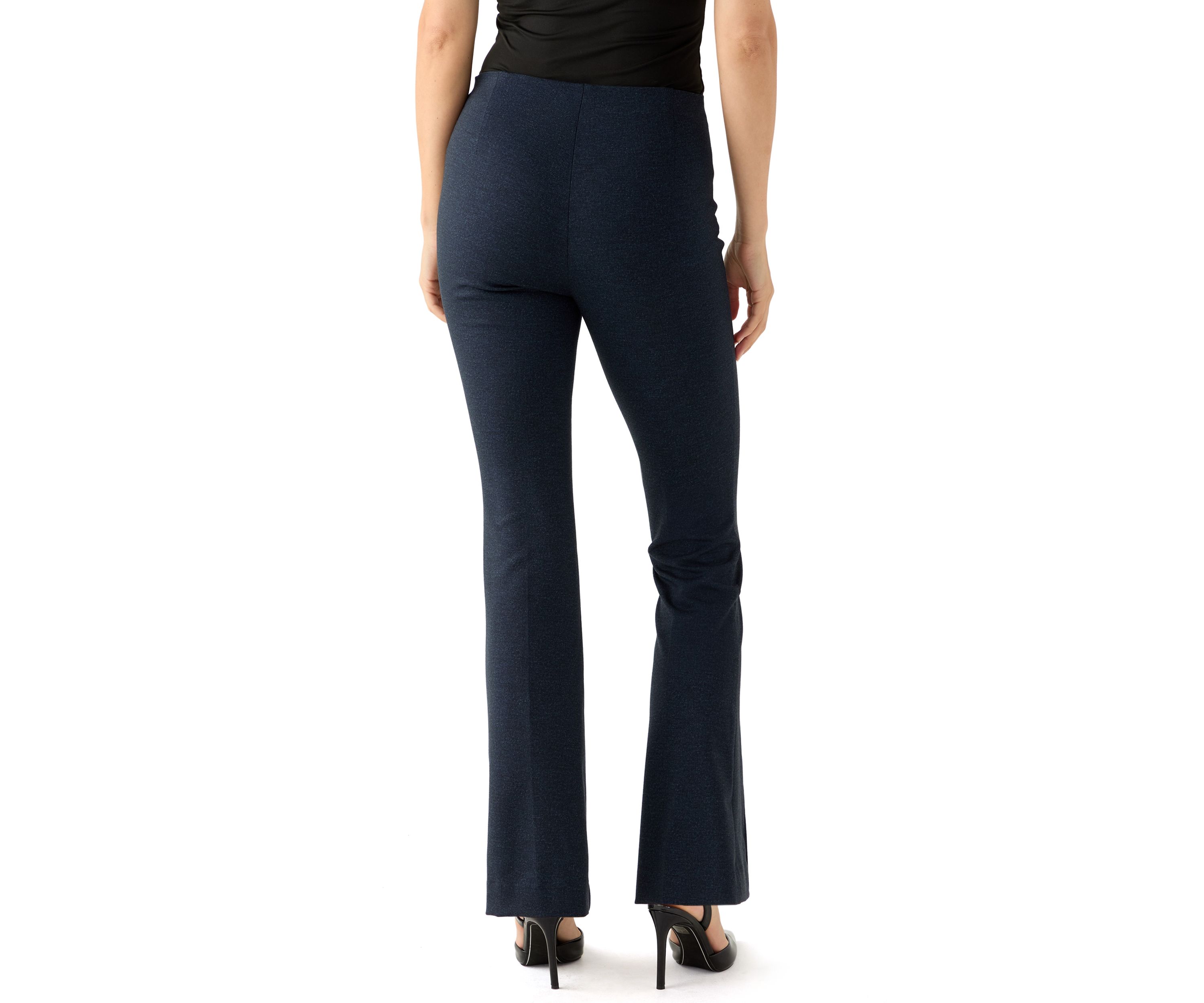 Womens Pull-On Diagonal Pocket Wide Leg Pants