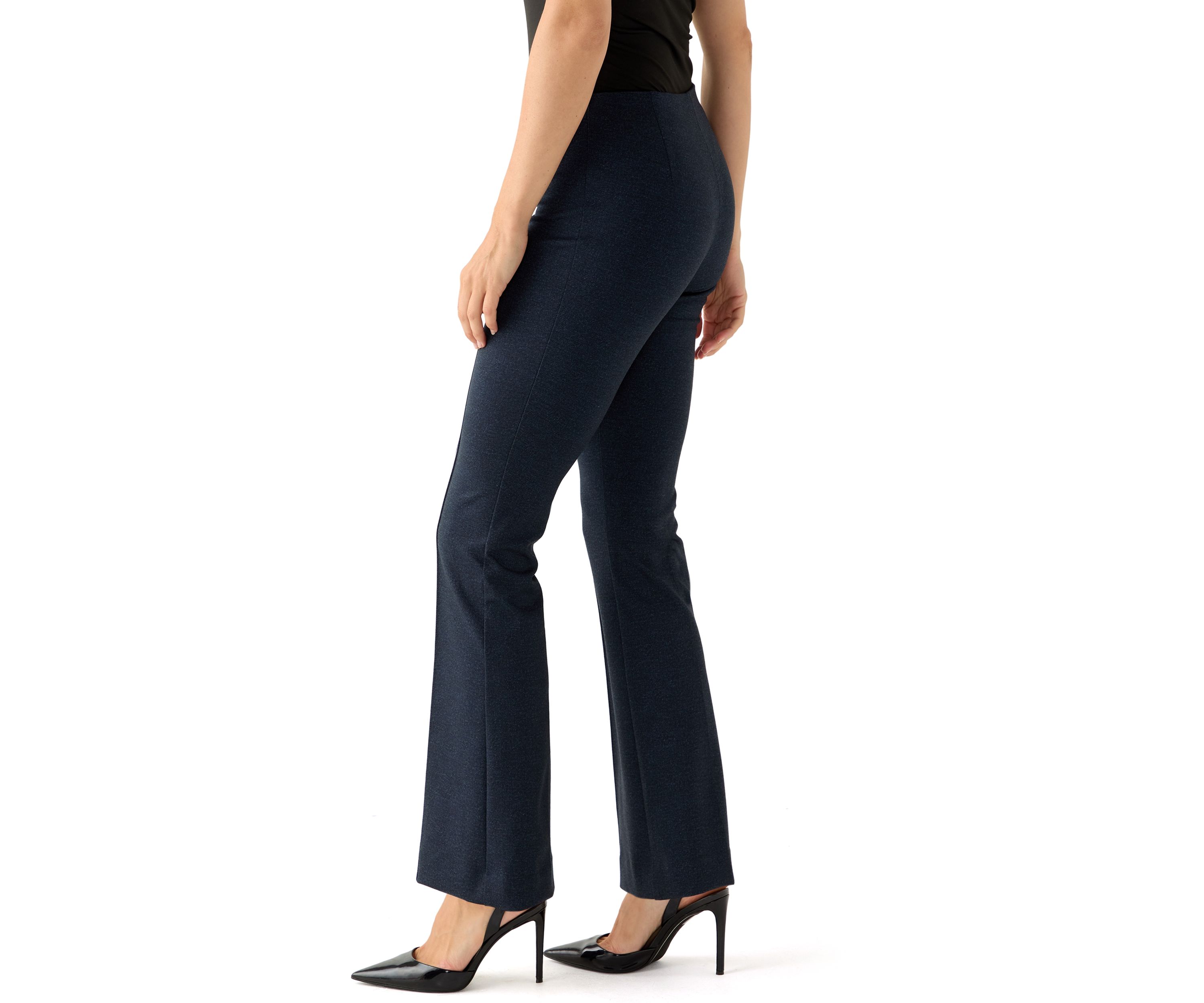Womens Pull-On Diagonal Pocket Wide Leg Pants