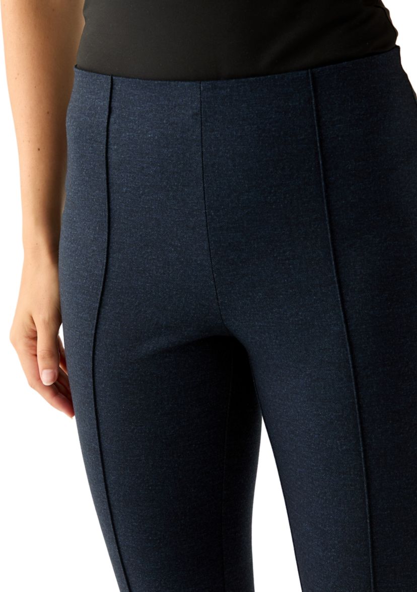 Womens Pull-On Diagonal Pocket Wide Leg Pants