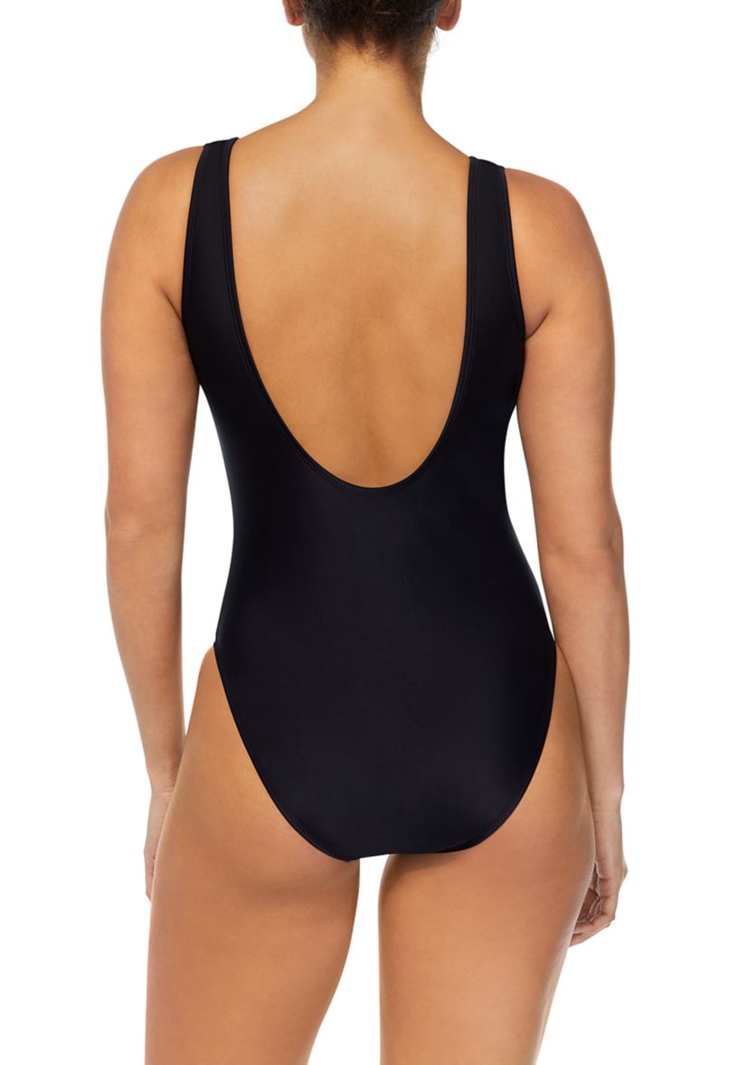 One Piece Swimsuit with Scoop Back