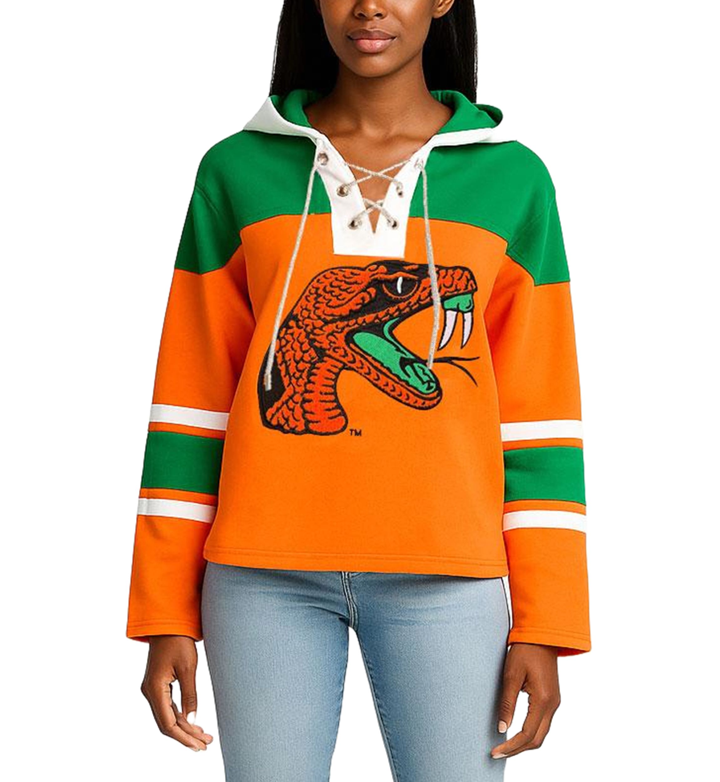 NCAA Florida A&M Rattlers Cropped Sweatshirt Hoodie 