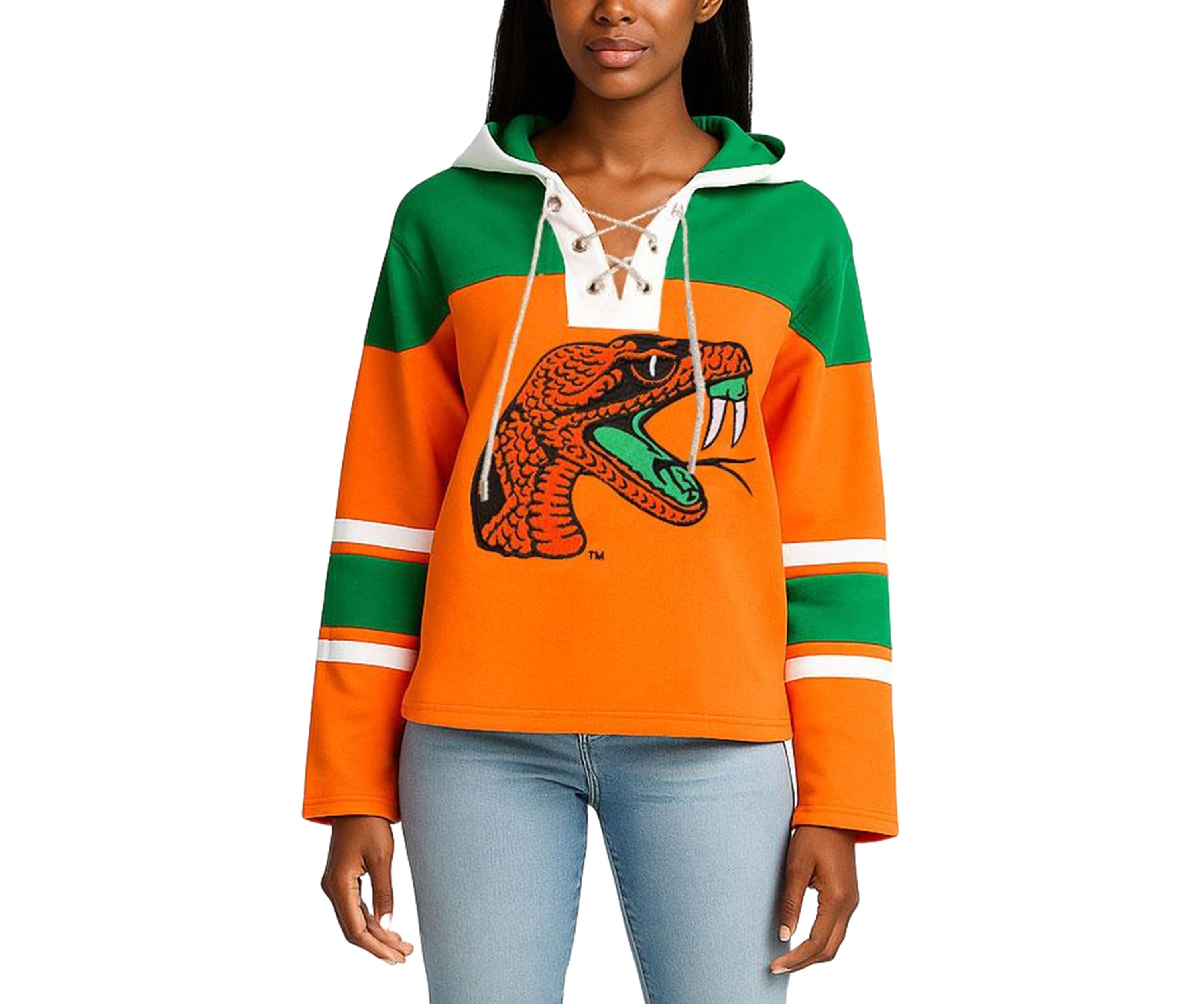 NCAA Florida A&M Rattlers Cropped Sweatshirt Hoodie 