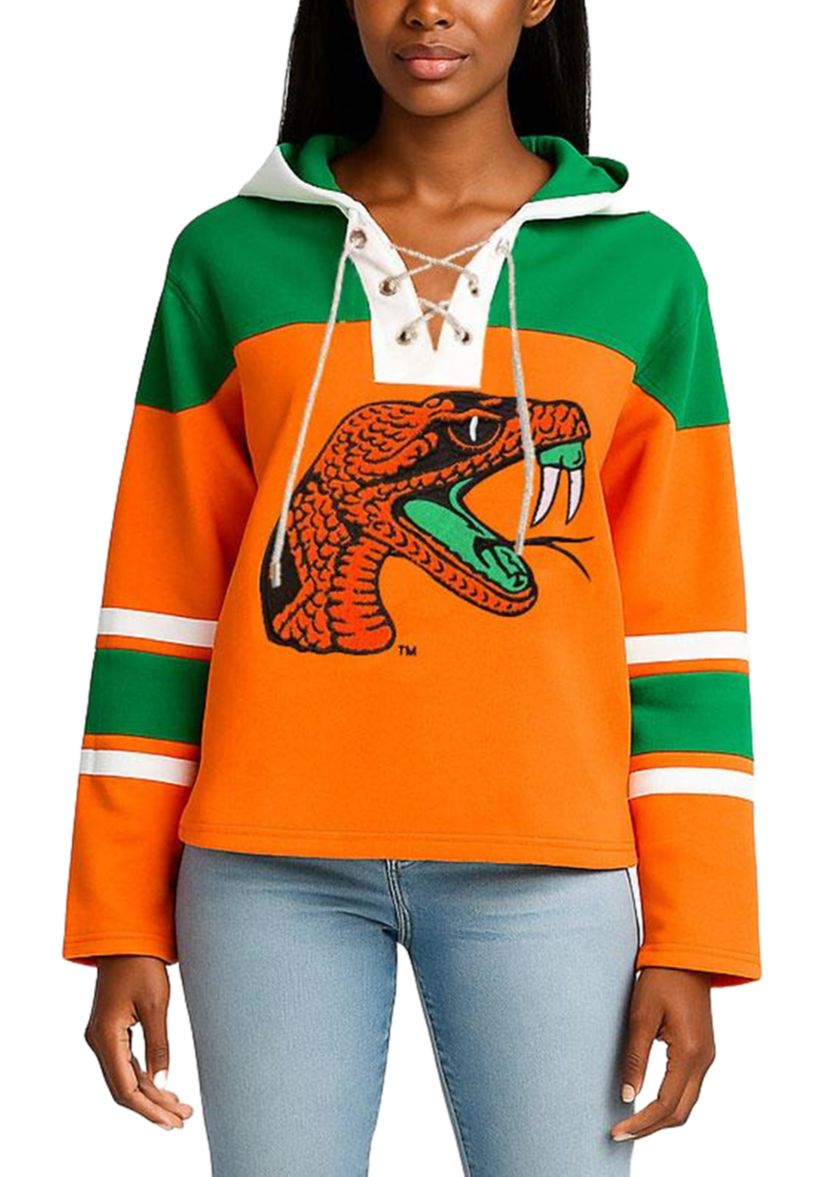 NCAA Florida A&M Rattlers Cropped Sweatshirt Hoodie 