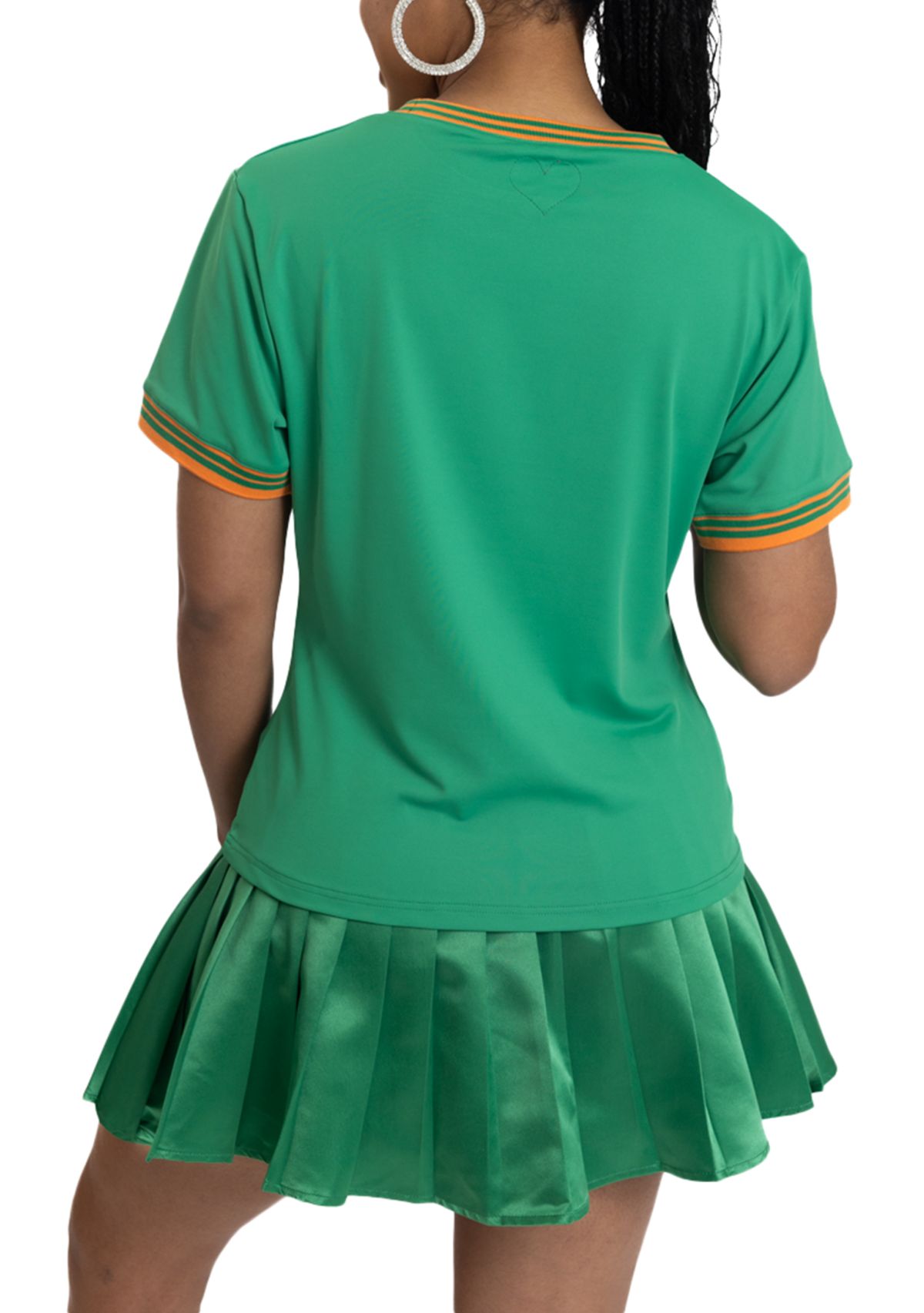 NCAA Florida A&M Rattlers Pleated Tennis Skirt and T-Shirt Set
