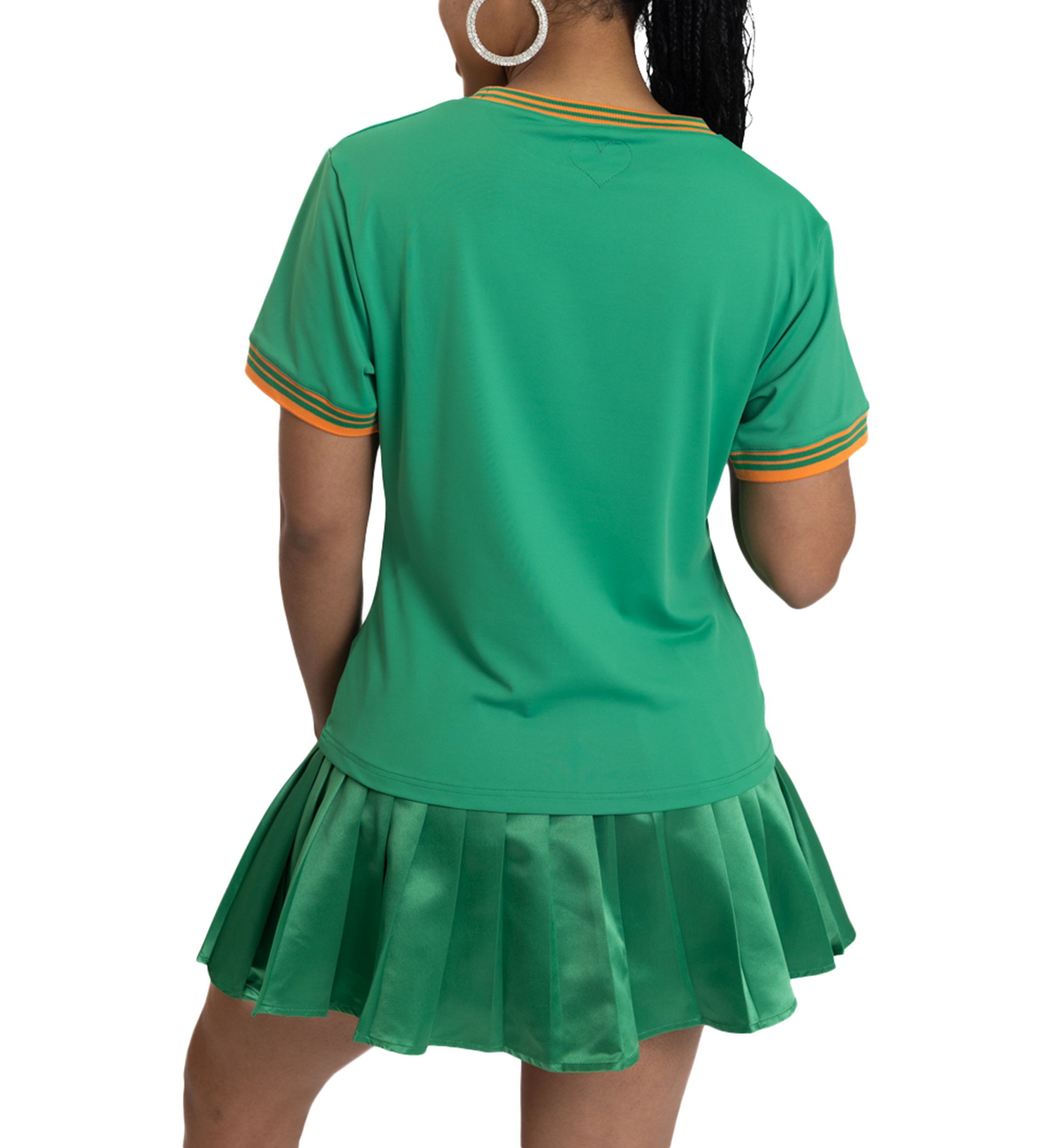 NCAA Florida A&M Rattlers Pleated Tennis Skirt and T-Shirt Set