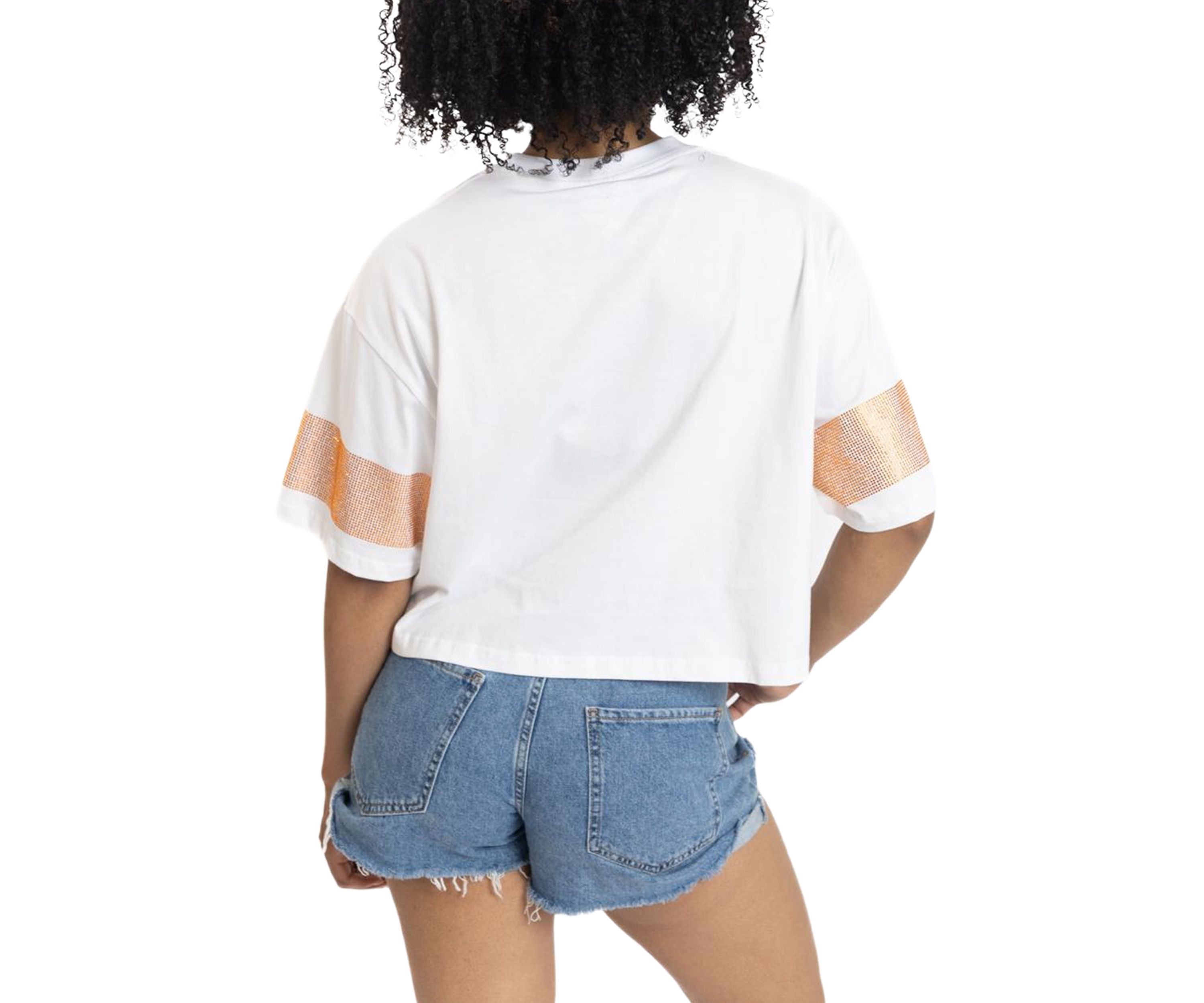 NCAA Florida A&M Rattlers Oversized Cropped Graphic T-Shirt