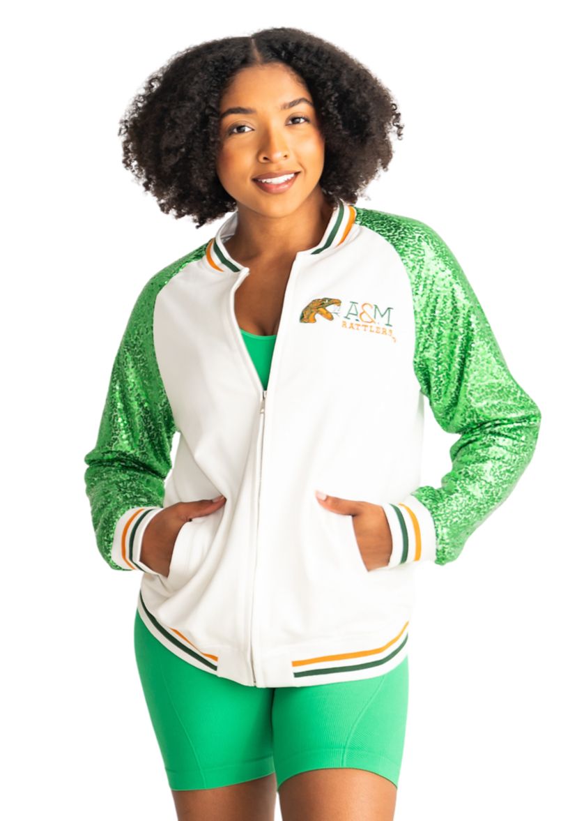 NCAA  Florida A&M Rattlers Sequin Bomber Jacket