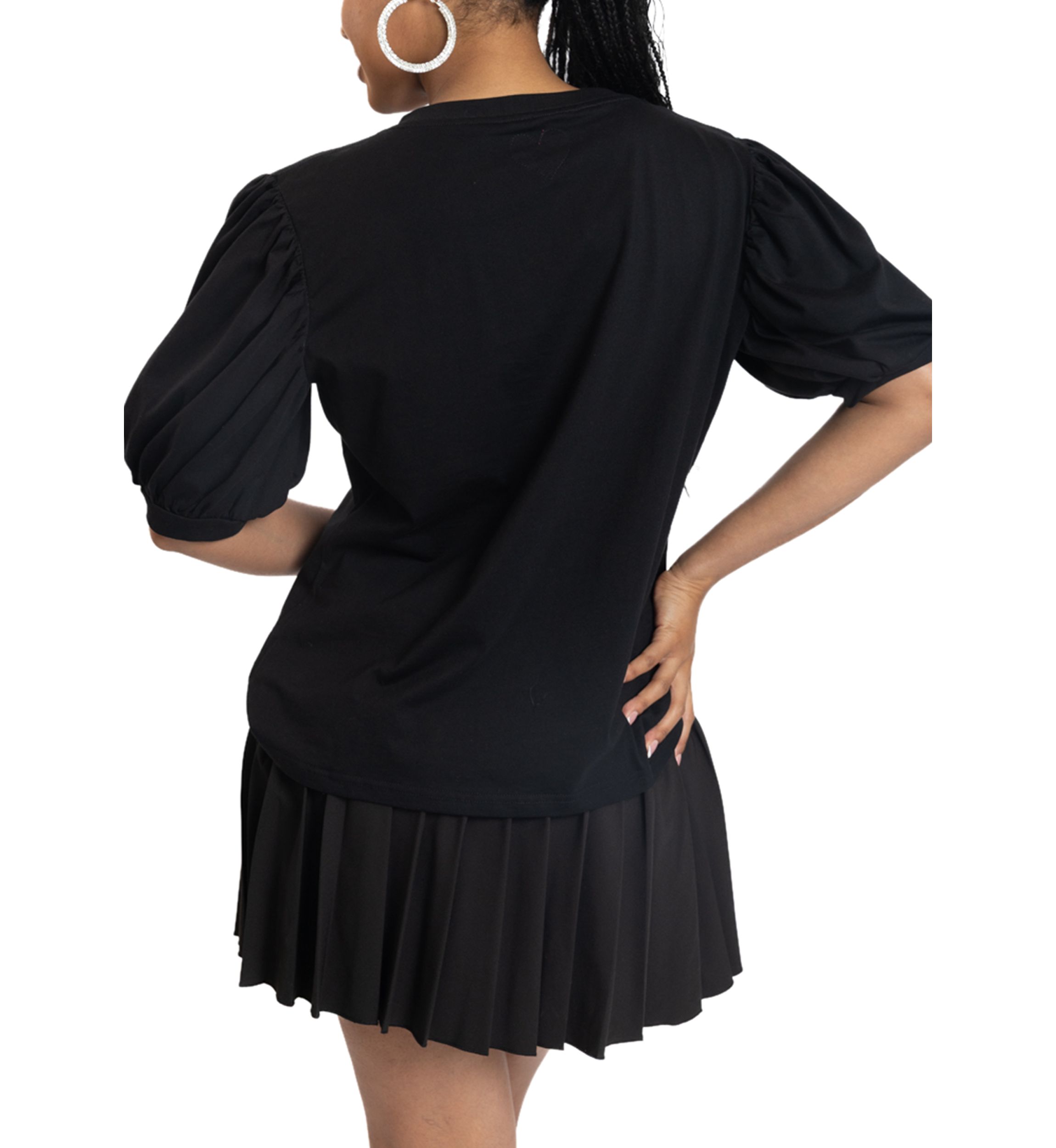NCAA Grambling State Tigers Puff Sleeve V-Neck T-Shirt