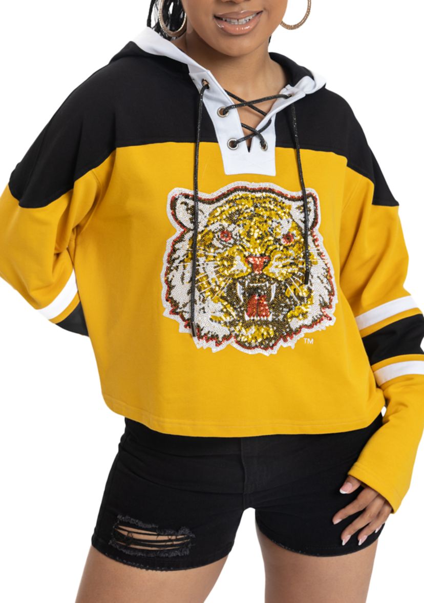 NCAA Grambling State Tigers Cropped Graphic Sweatshirt Hoodie