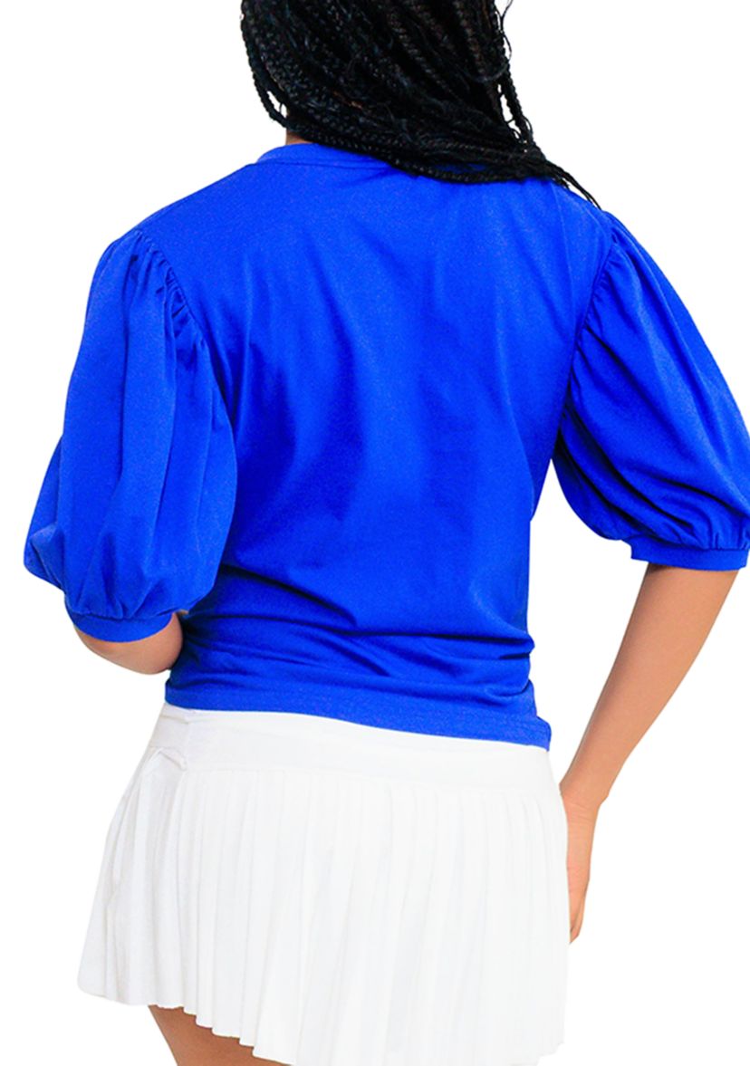 NCAA NC A&T Aggies V-Neck Puff Sleeve Top