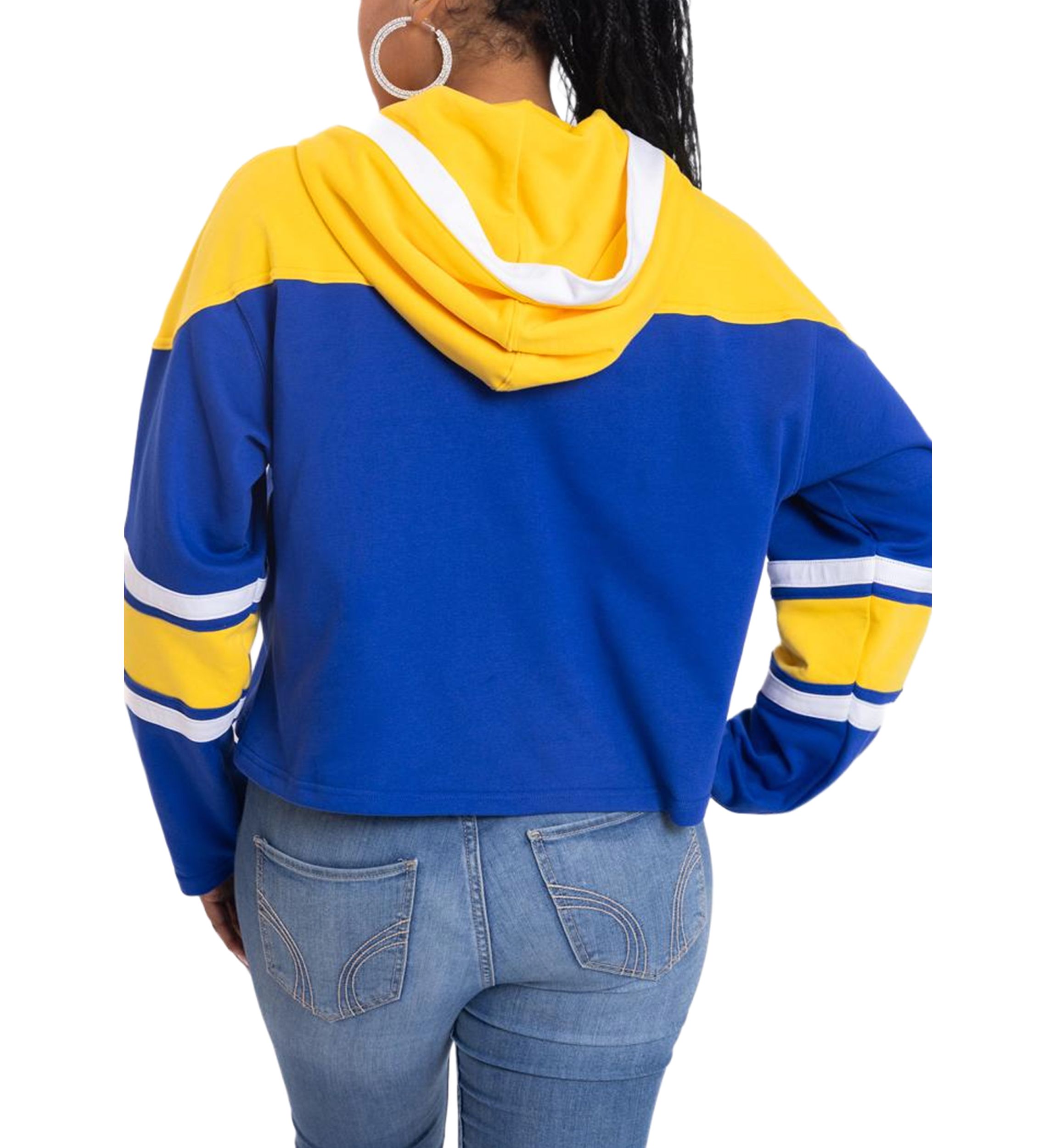 NCAA NC A&T Aggies Cropped Graphic Sweatshirt Hoodie