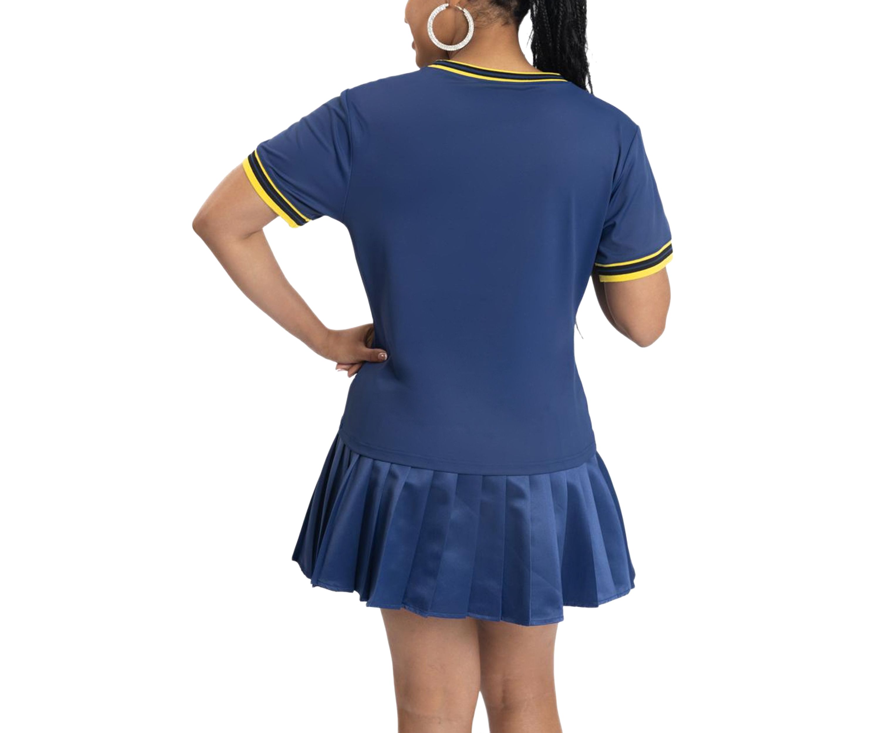 NCAA NC A&T Aggies Pleated Tennis Skirt and T-Shirt Set