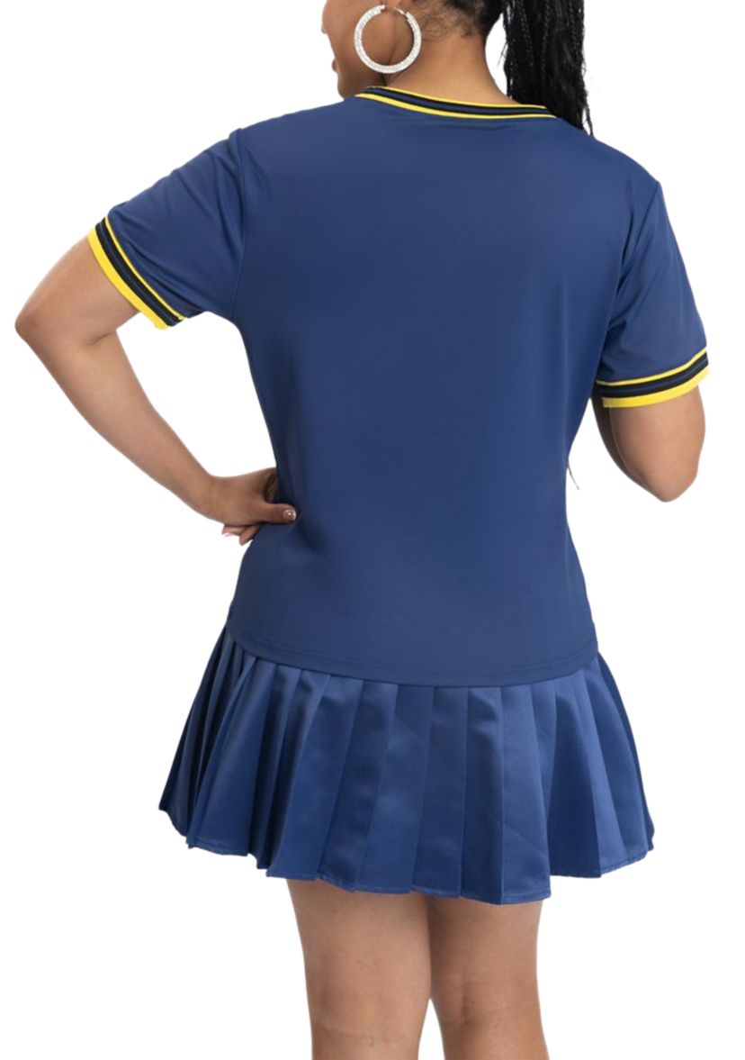 NCAA NC A&T Aggies Pleated Tennis Skirt and T-Shirt Set