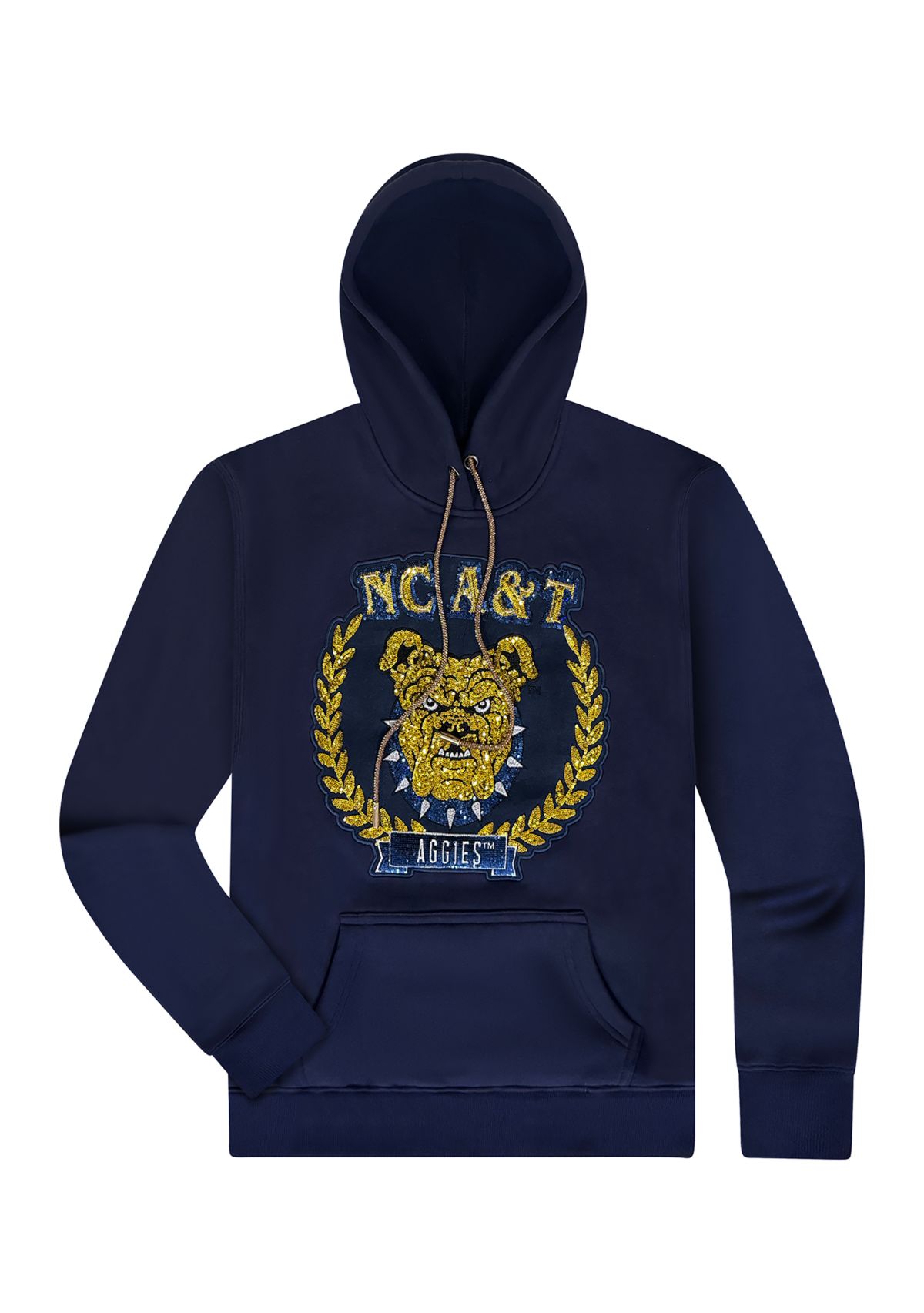 NCAA NC A&T Aggies Sequin Logo Hoodie