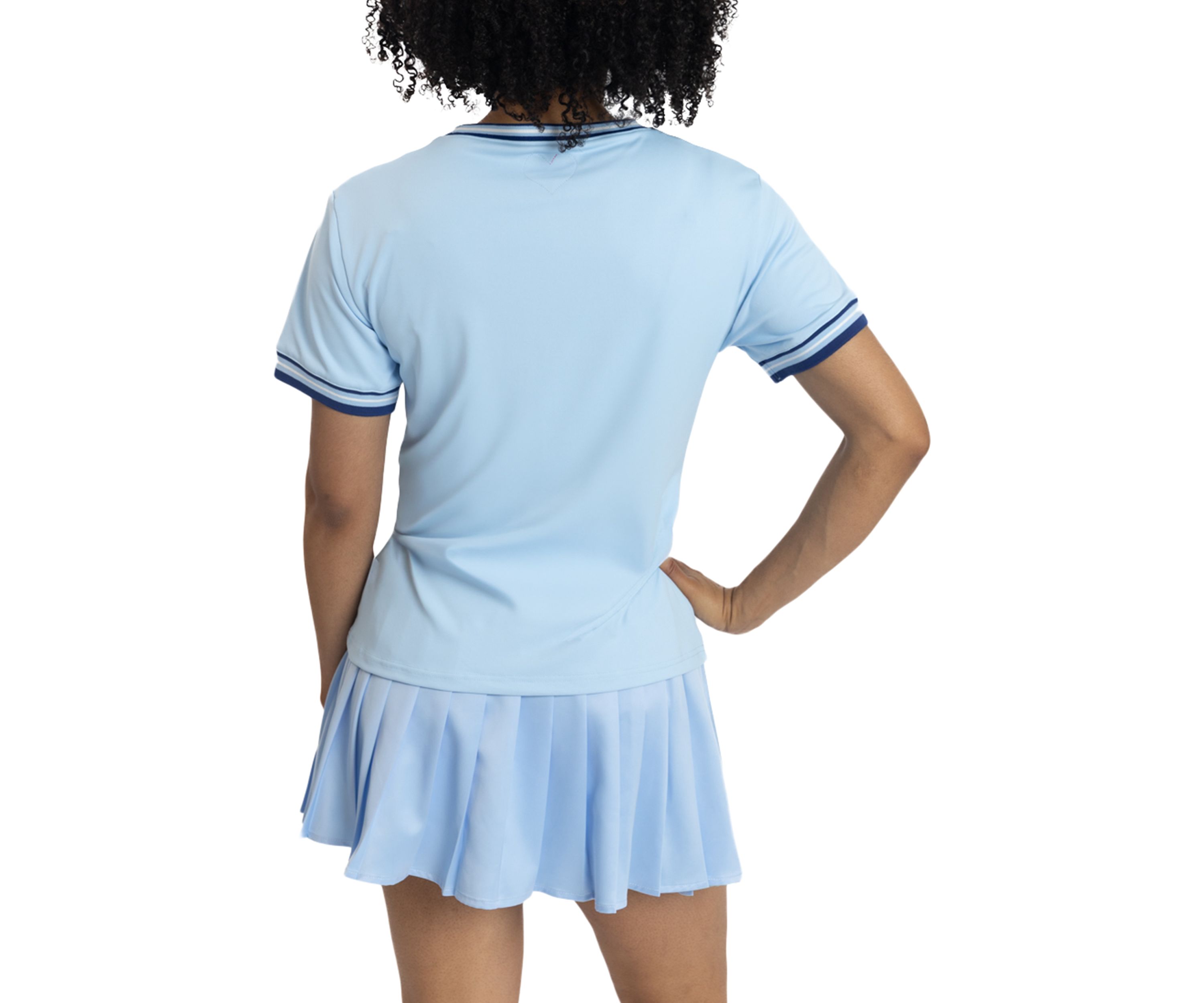 NCAA Spelman Jaguars Pleated Tennis Skirt and T-Shirt Set