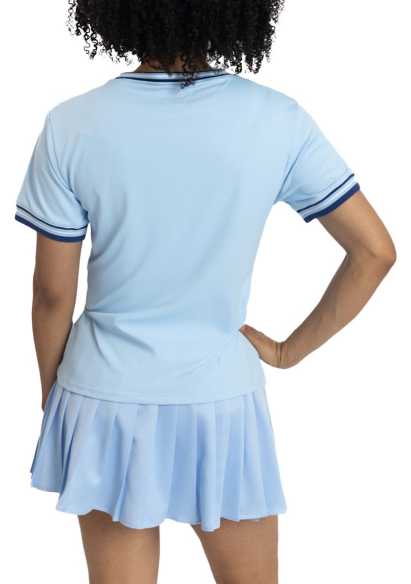 NCAA Spelman Jaguars Pleated Tennis Skirt and T-Shirt Set