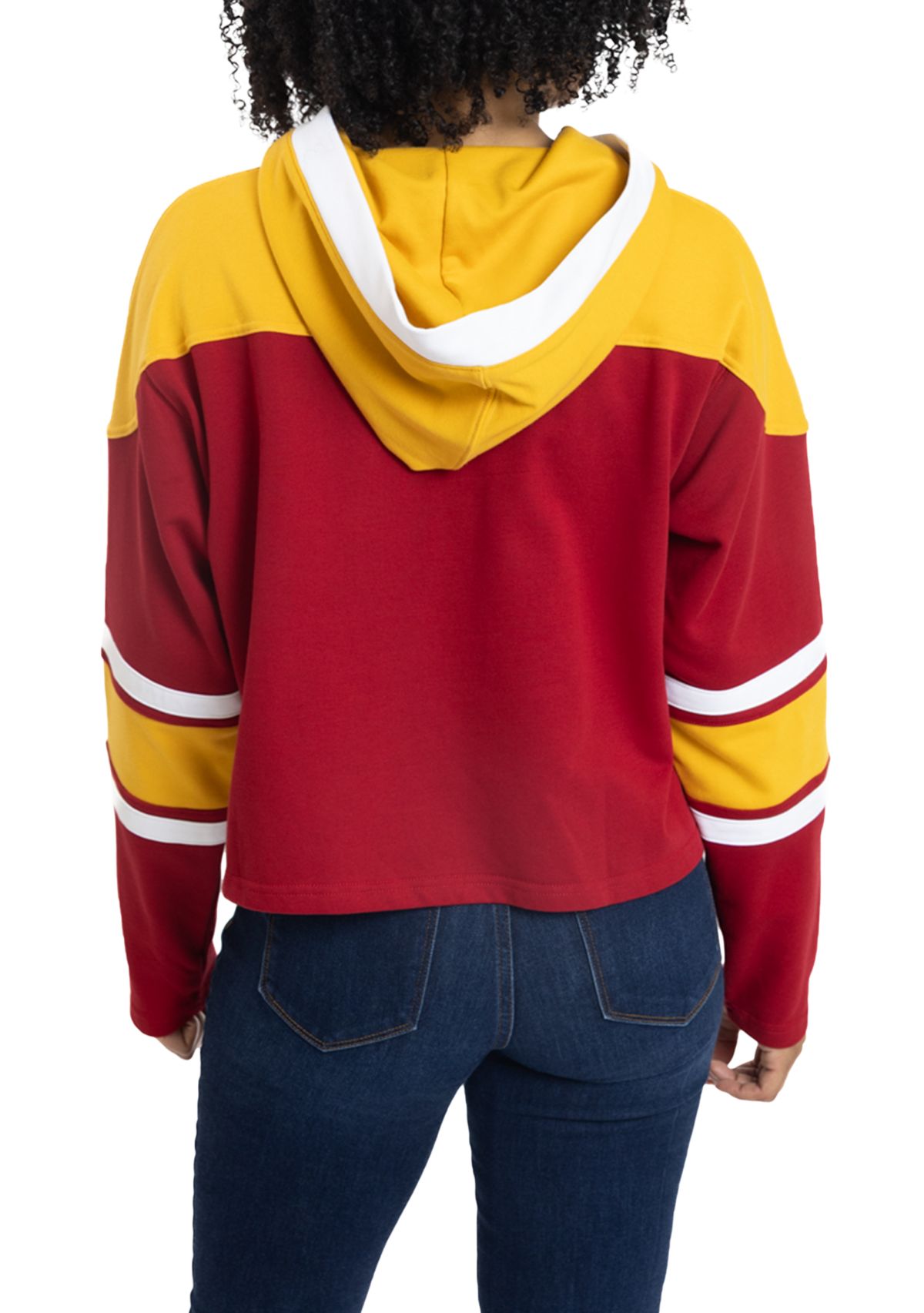 NCAA Tuskegee Golden Tigers Cropped Graphic Sweatshirt Hoodie