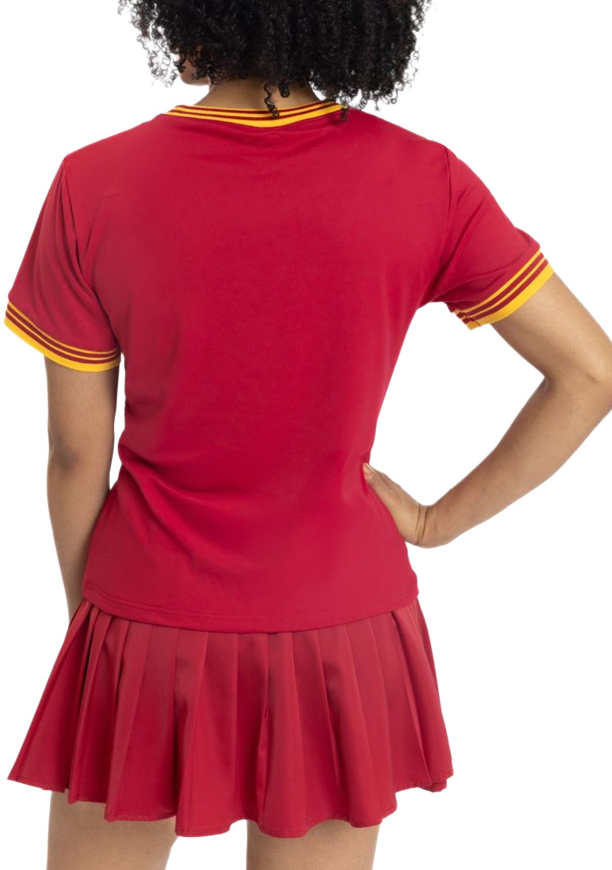 NCAA Tuskegee Golden Tigers University Pleated Tennis Skirt and T-Shirt Set