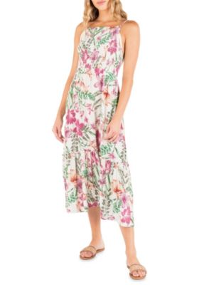 Hurley Just A Girl Long Sleeve Sheath Midi Dress | Dillard's