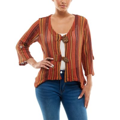 Nina Leonard Women's Coconut Button Bolero, Large