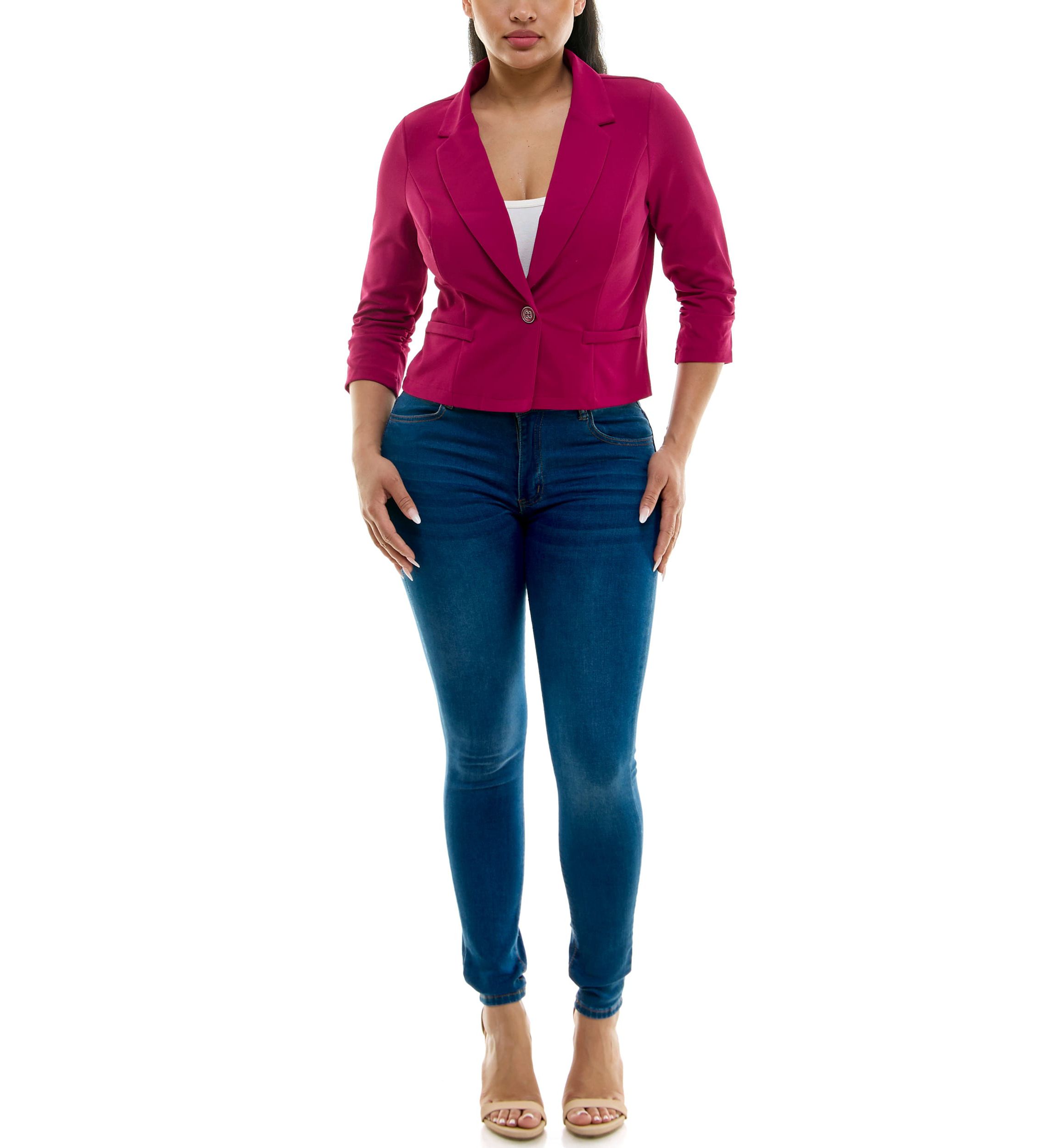 Long Sleeve Crop Blazer