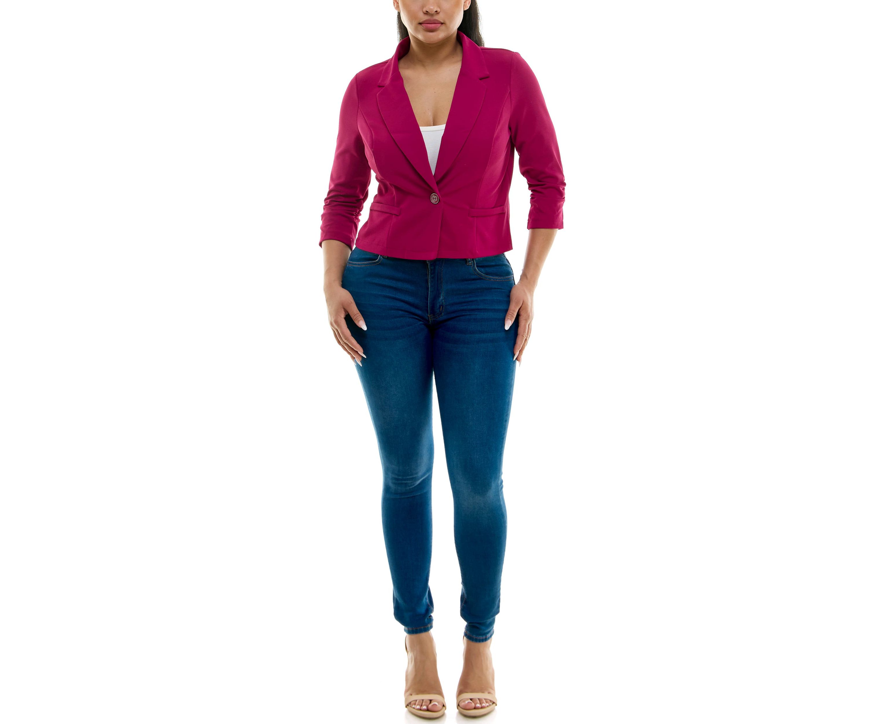 Long Sleeve Crop Blazer
