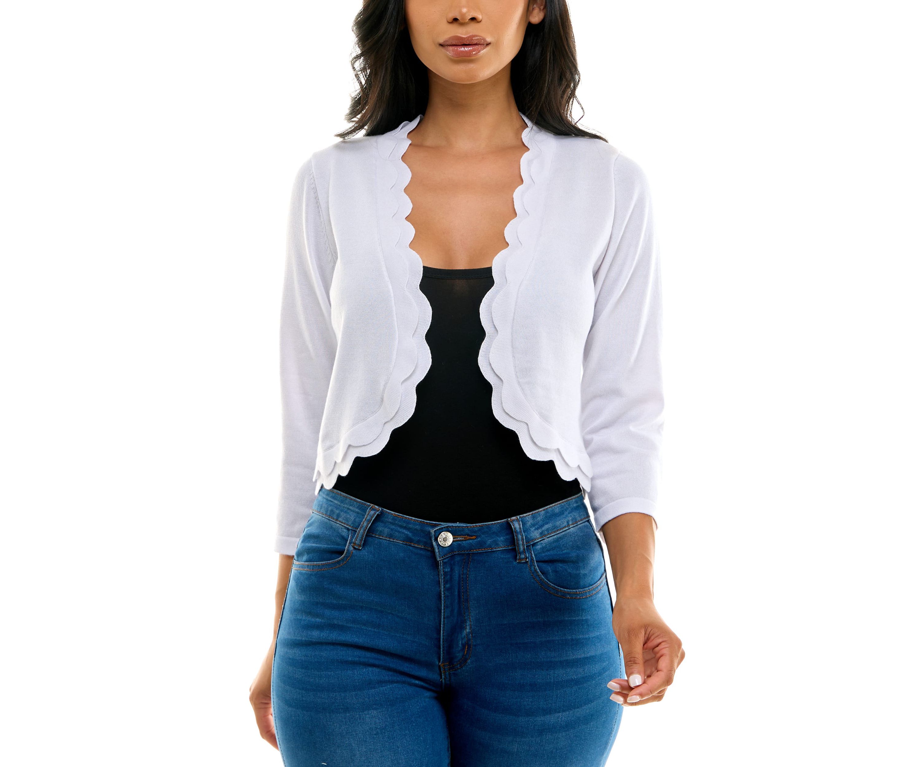Scallop Knit Bolero