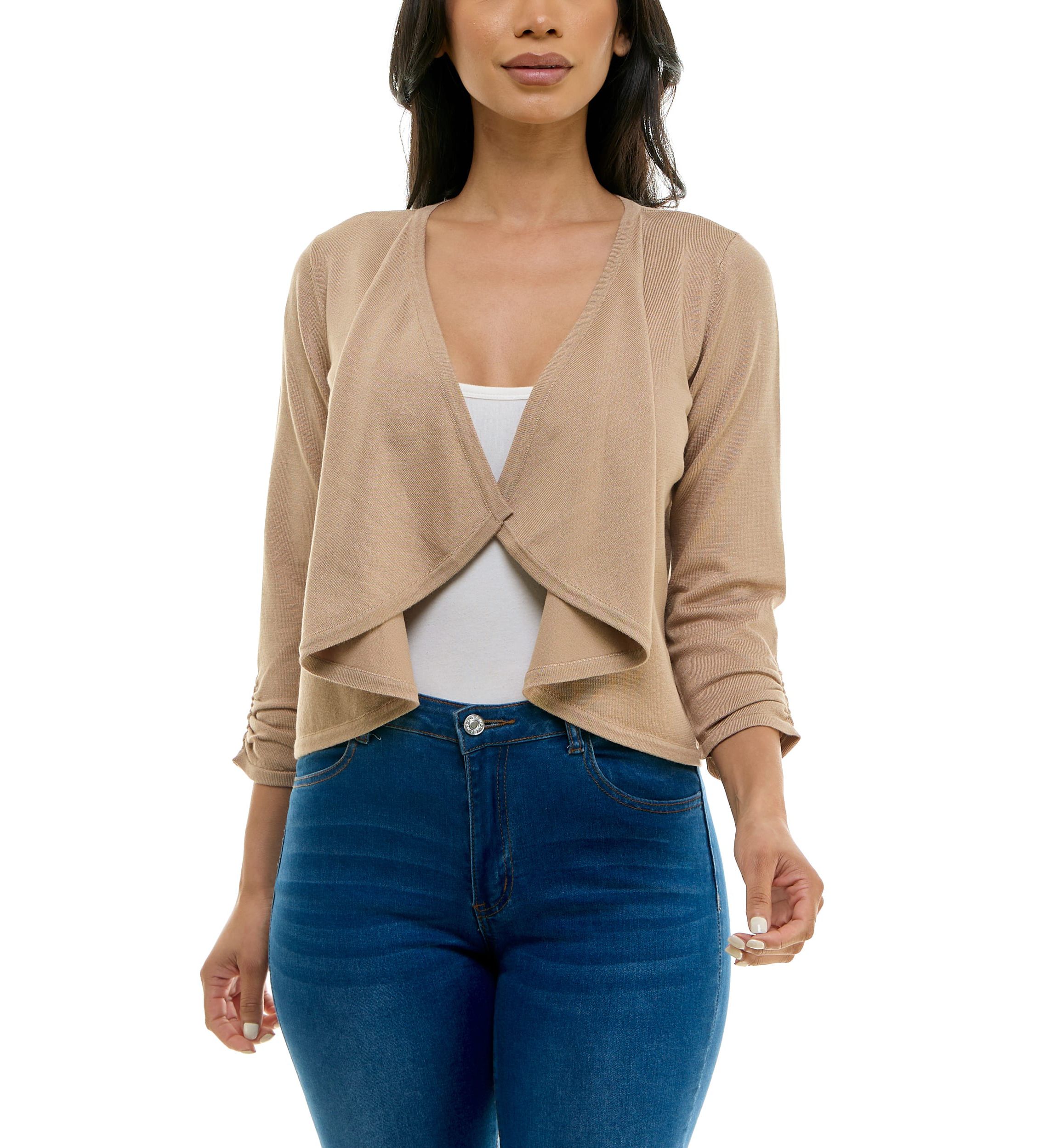 Shirred Knit Bolero