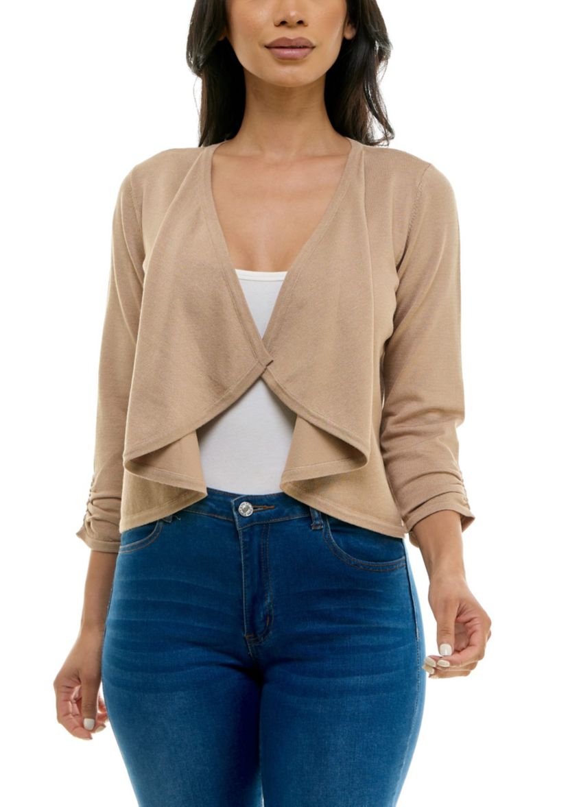 Shirred Knit Bolero