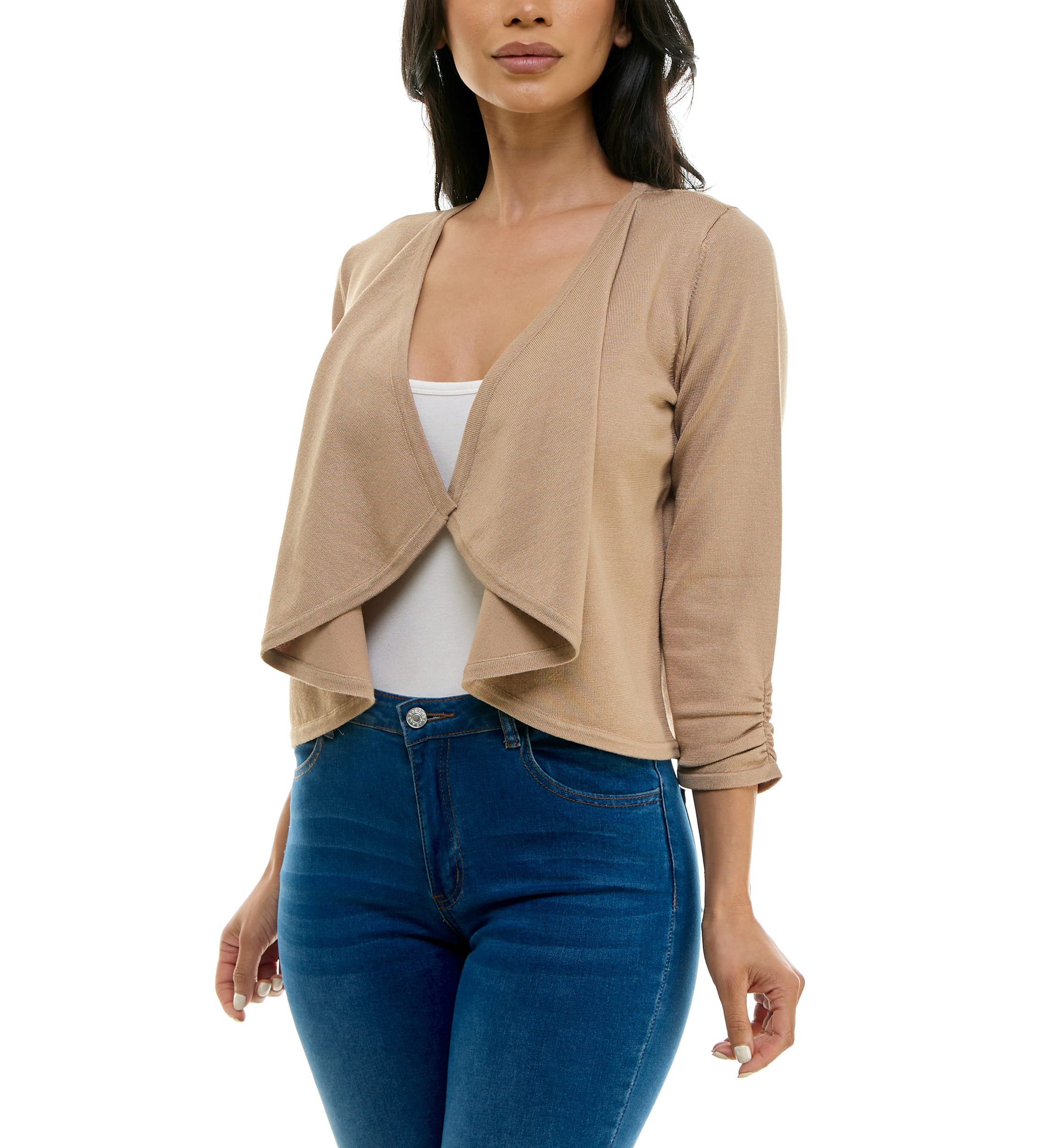 Shirred Knit Bolero