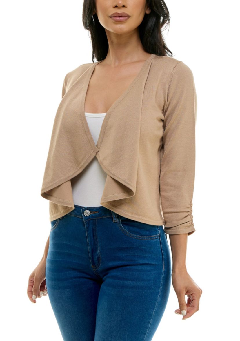 Shirred Knit Bolero