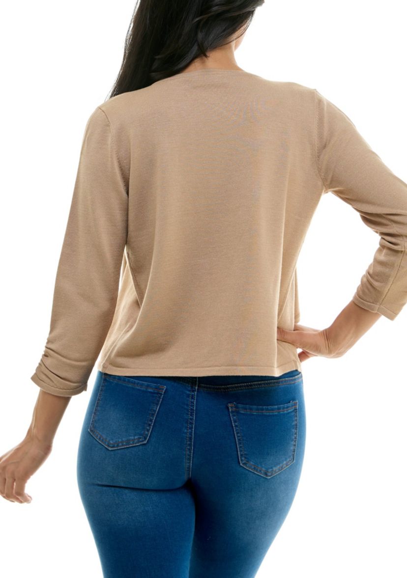 Shirred Knit Bolero