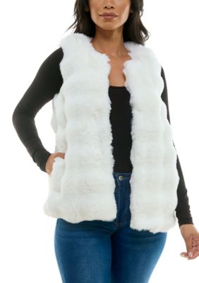 Nina Leonard Women's Faux fur vest