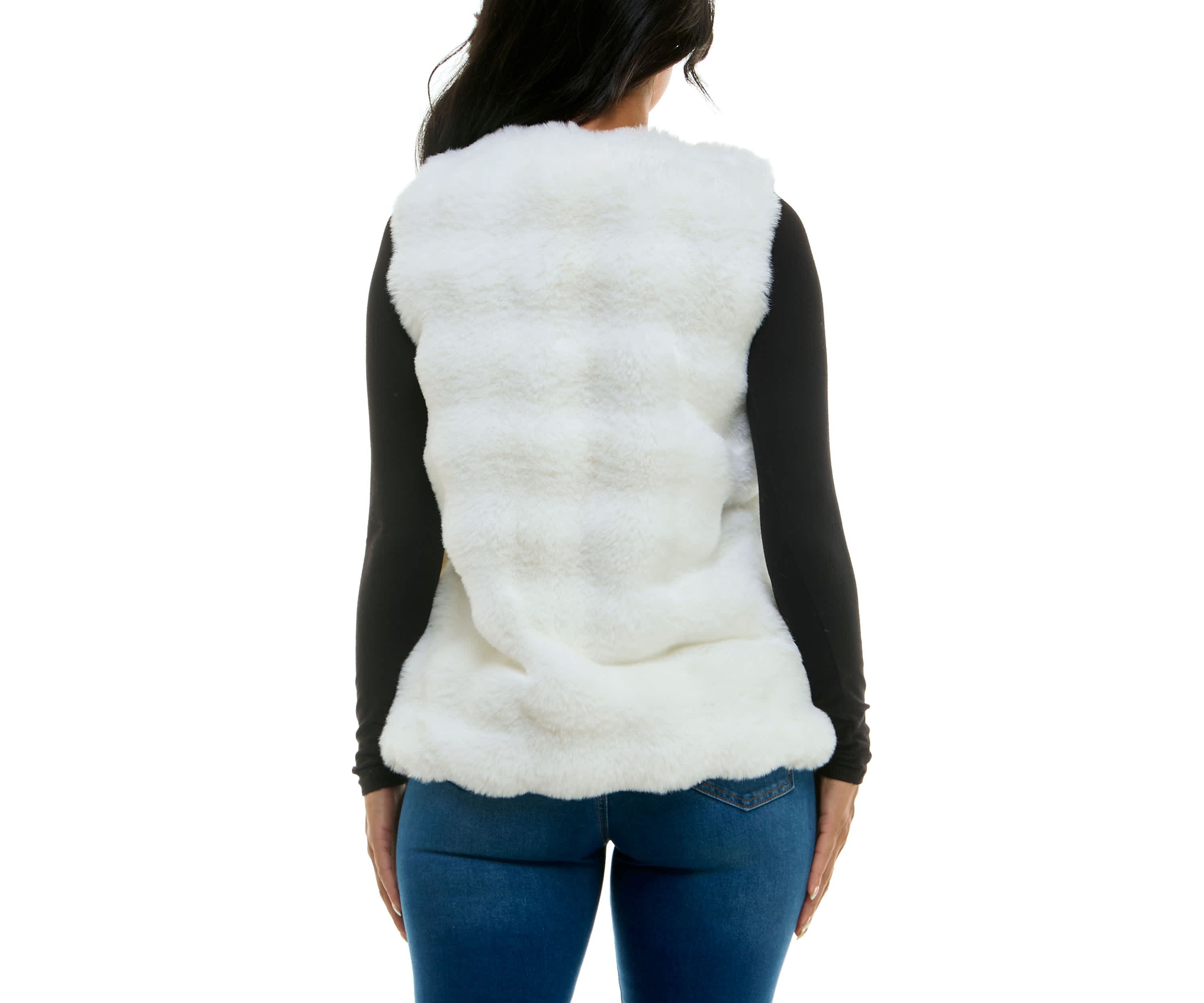 Faux fur vest