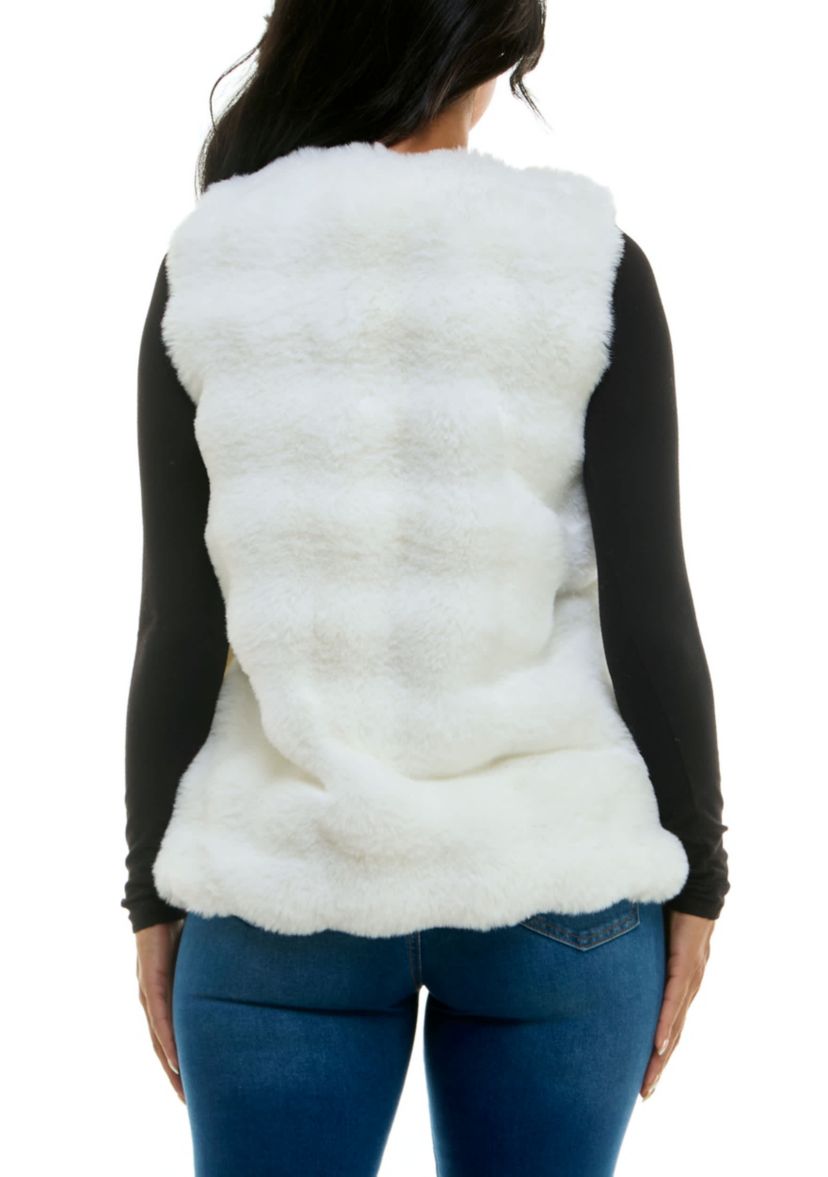 Faux fur vest