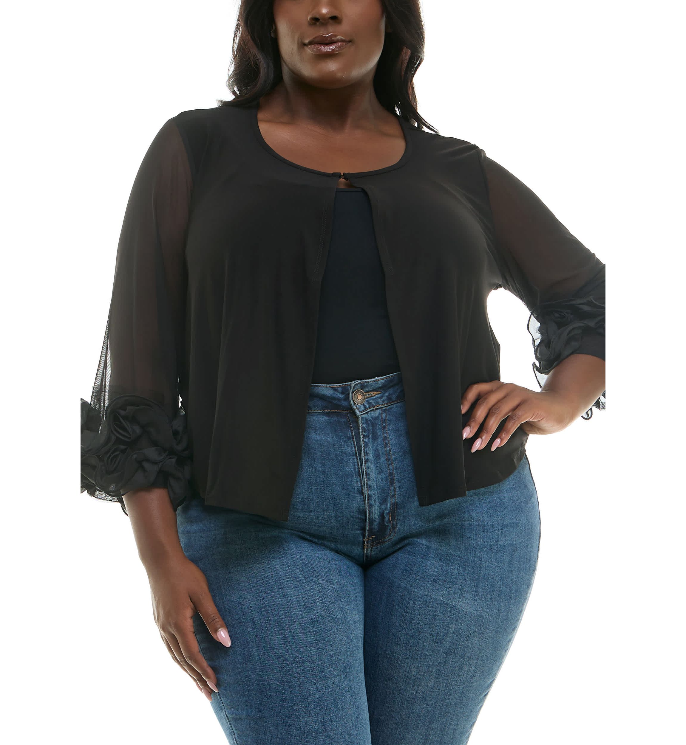 Soutache Ruffle Bolero