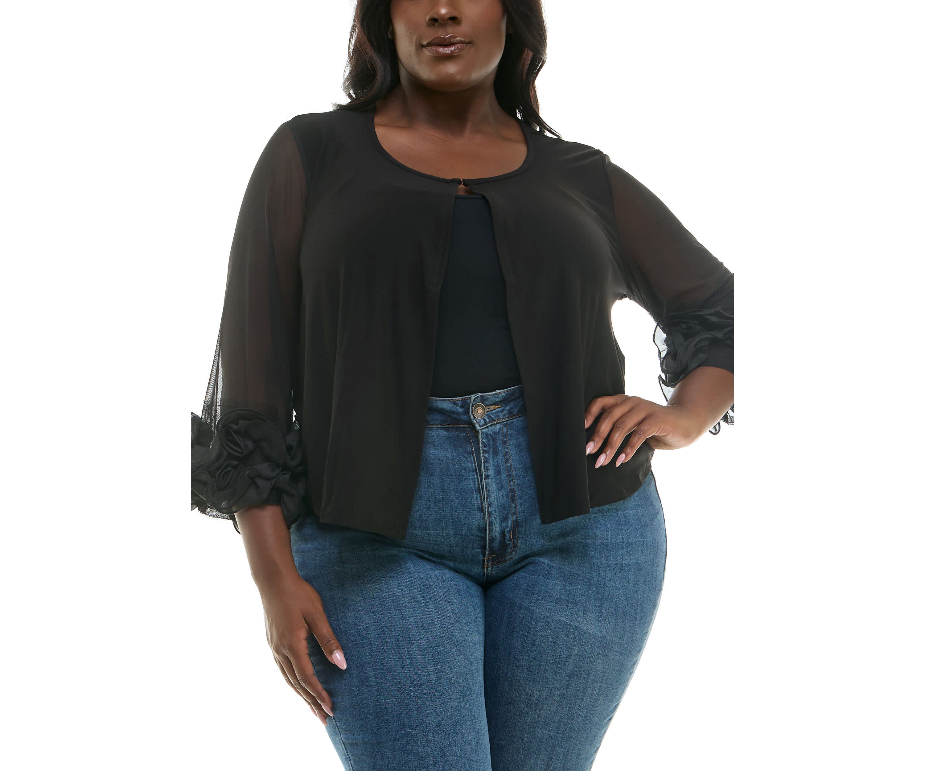 Soutache Ruffle Bolero