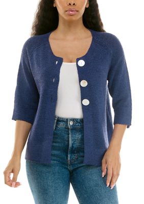 Nina Leonard Women's Button Front Shrug
