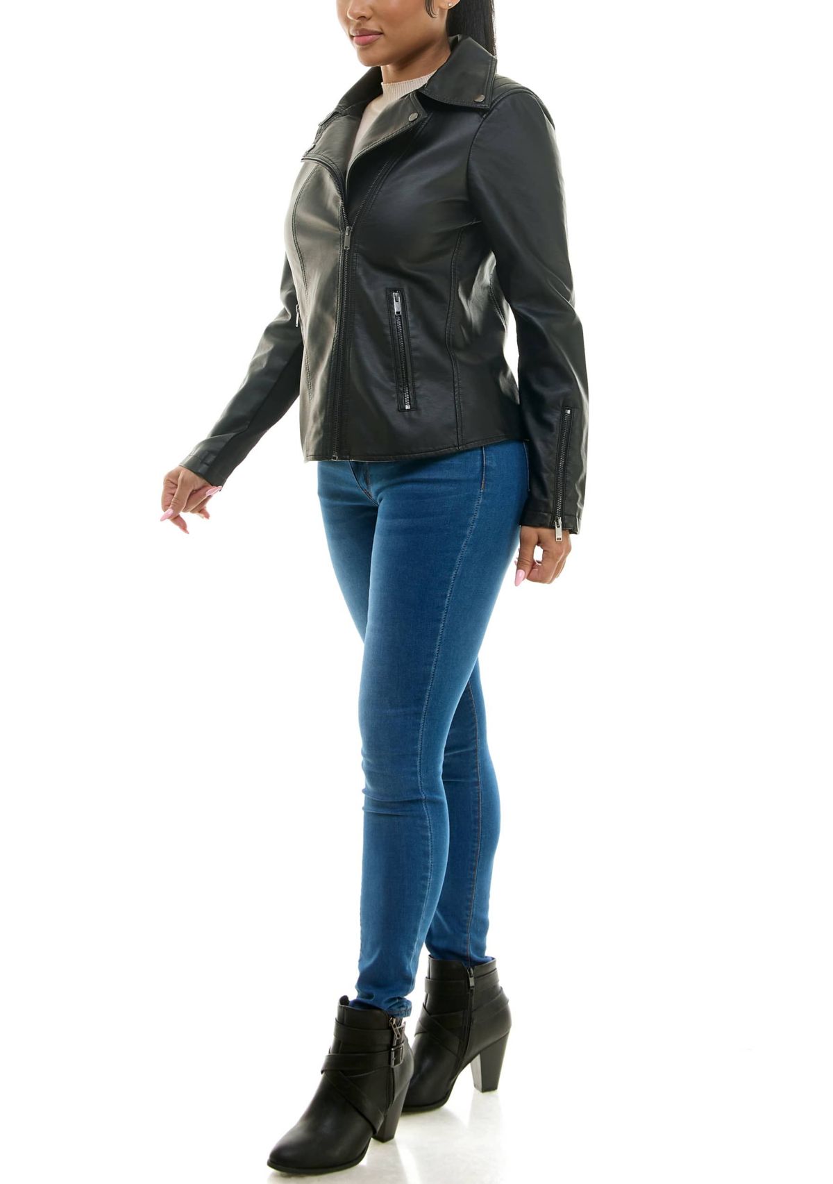 Pleather Moto Jacket