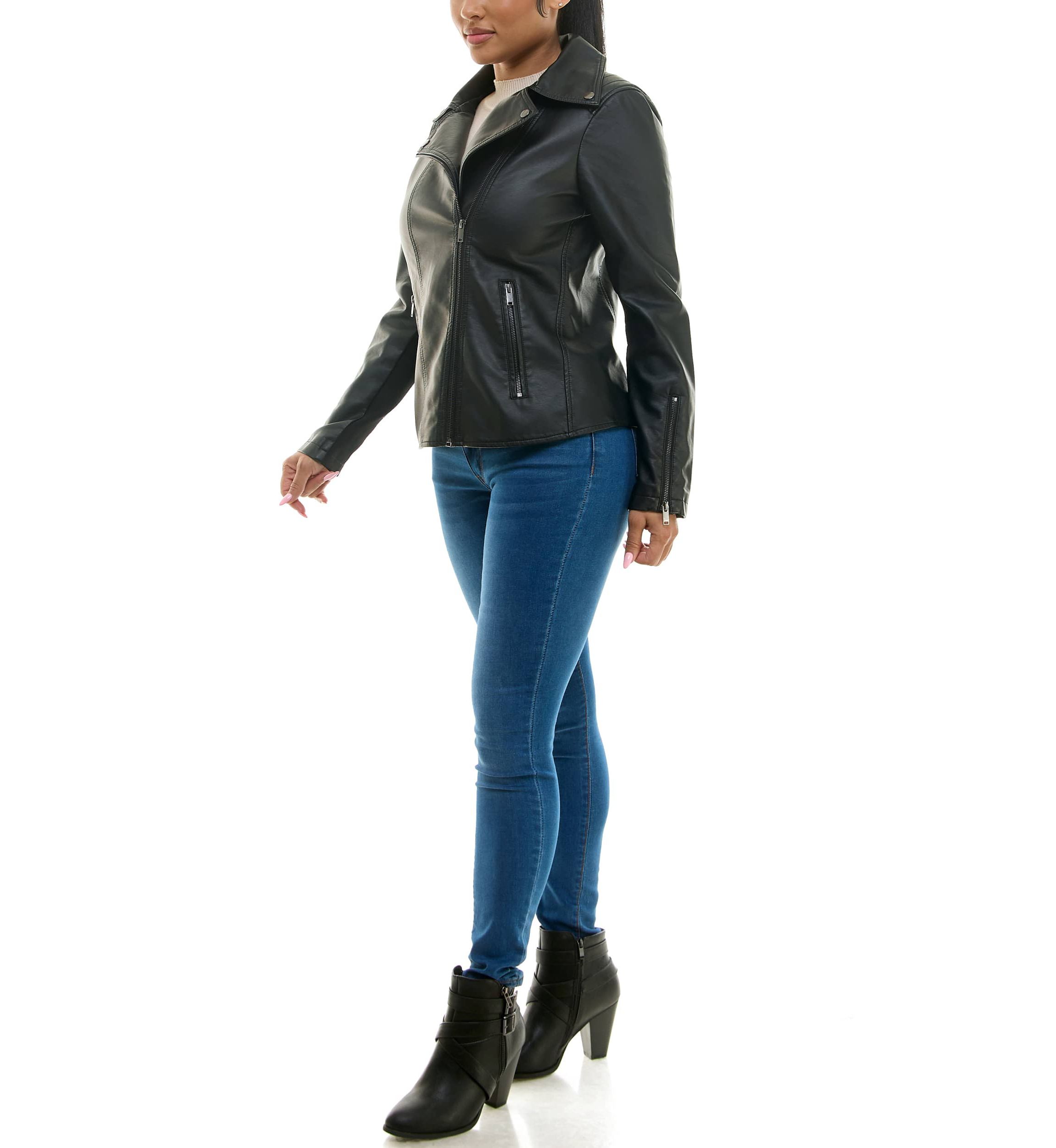 Pleather Moto Jacket