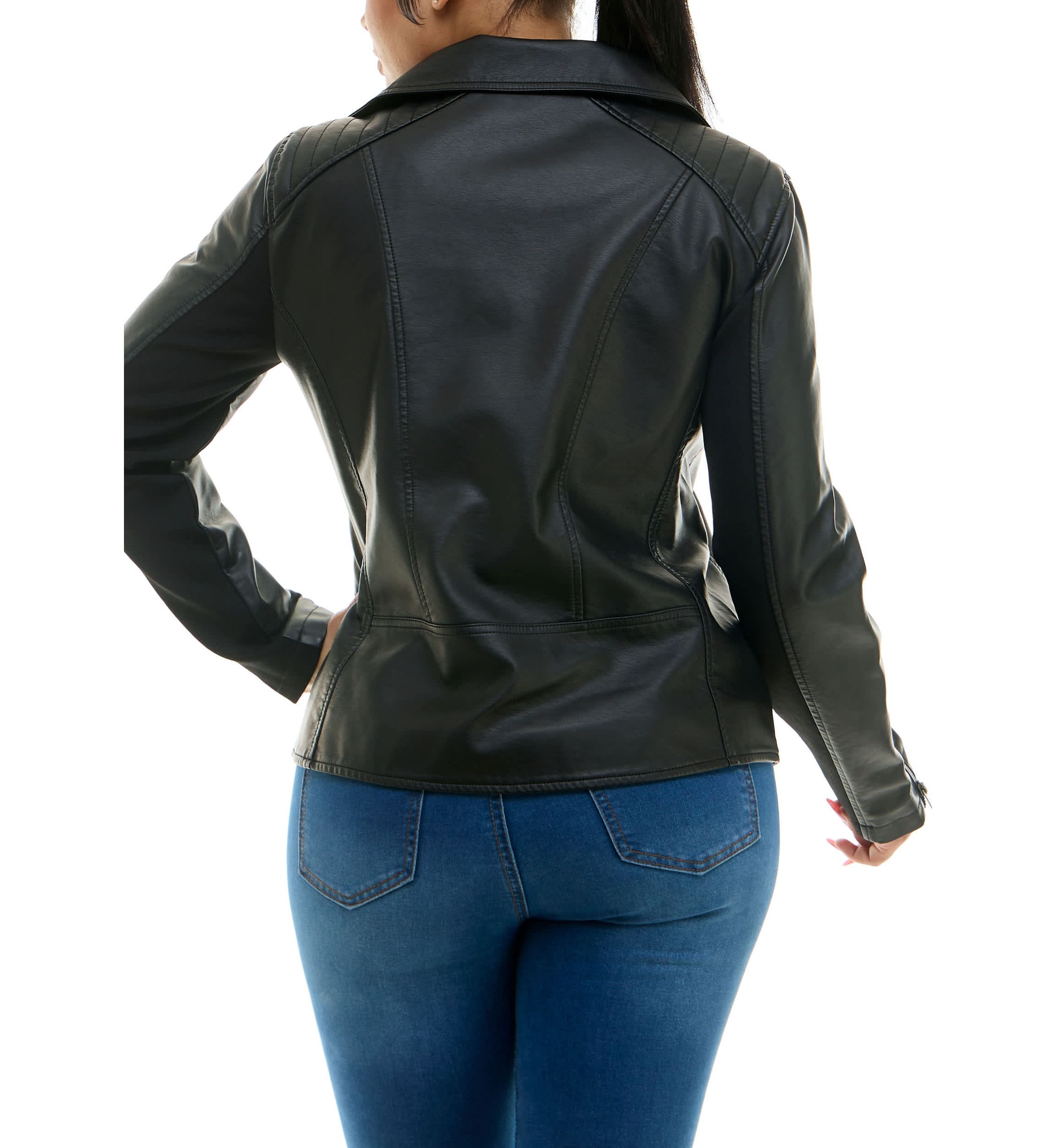 Pleather Moto Jacket
