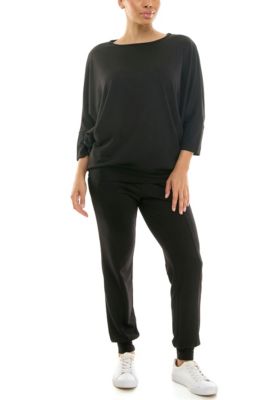 Nina Leonard Women's 2 Piece Three Quarter Sleeve Tunic