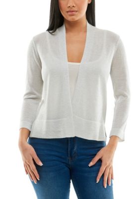 Nina Leonard Women's Rib Detail Bolero, XL
