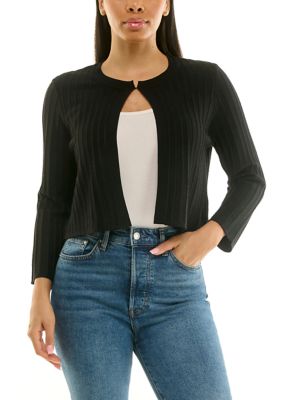 Nina Leonard Women's Everyday Rib Knit Bolero