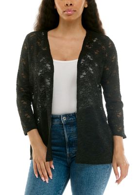 Nina Leonard Women's Three Quarter Sleeve Lace Bolero